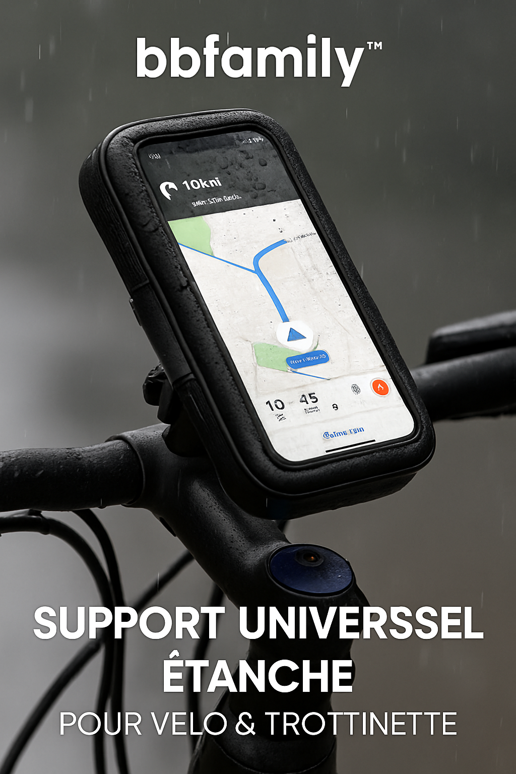 support universel étanche pour vélo et trottinette